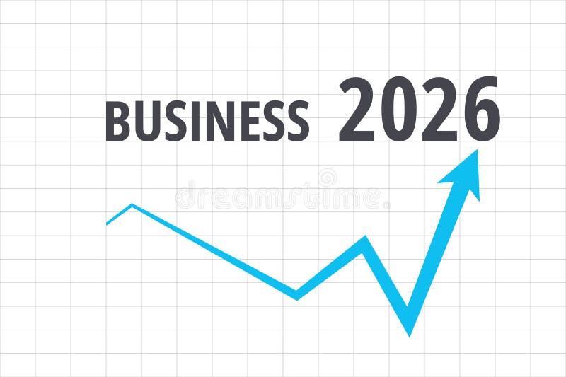 Ilustração vetorial de crescimento de negócios em 2026 — dropshipping ainda vale a pena