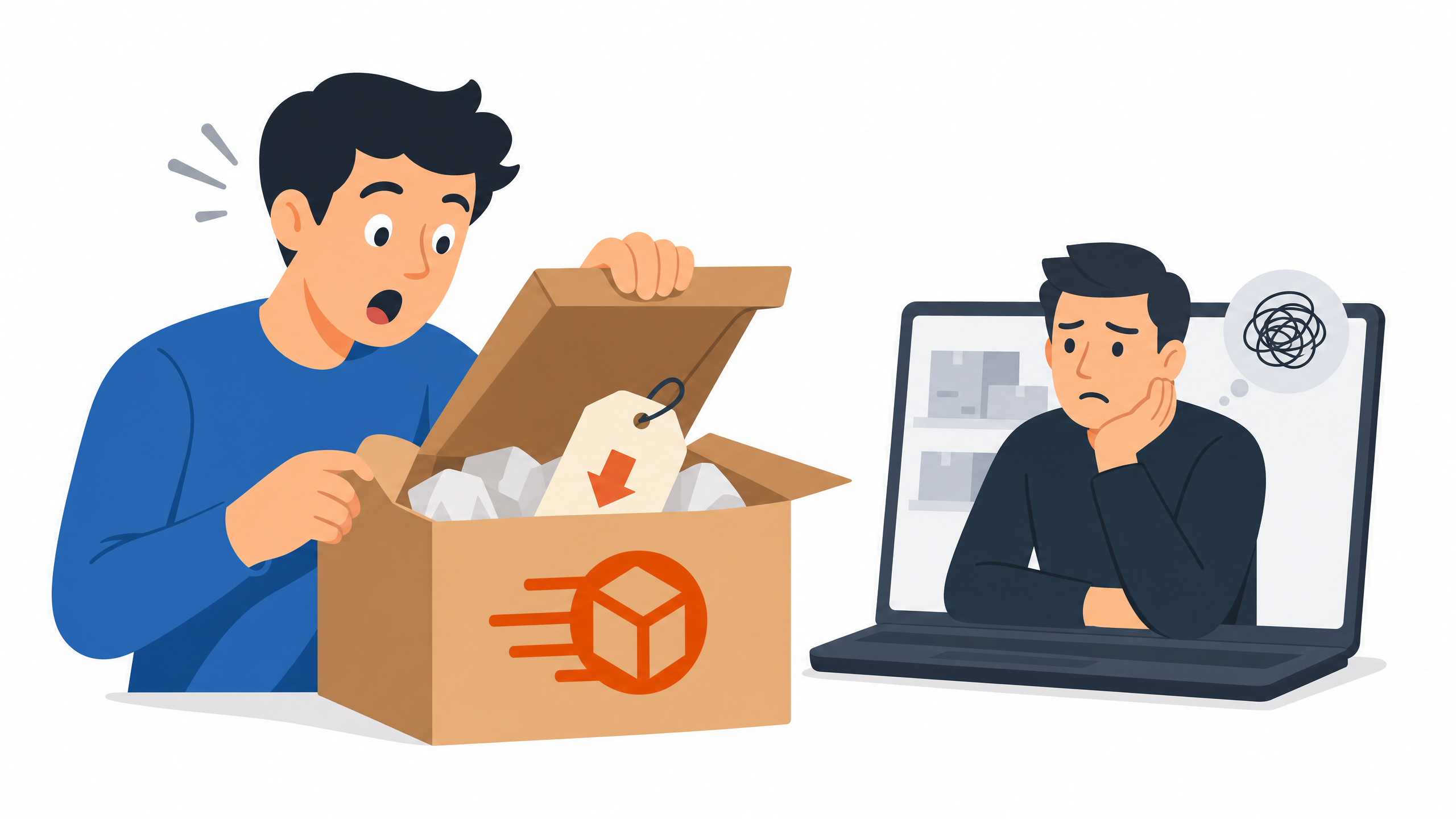 Cliente surpreso ao descobrir embalagem do fornecedor no blind dropshipping da Temu