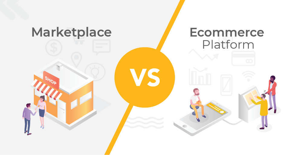 Infográfico comparando marketplace vs plataforma de e-commerce — diferenças entre Temu e Shopee para dropshipping